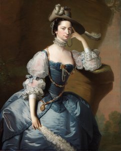 Ritratto di Margaret, Lady Oxenden, c. 1755 da Thomas Hudson