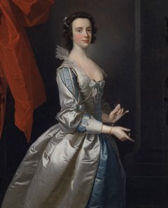 Ritratto di una donna, probabilmente Elizabeth Aislabie, di Studley Royal, Yorkshire da Thomas Hudson