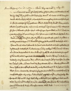 Lettera autografa firmata come Ministro degli Stati Uniti in Francia, a Dr. John Page