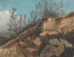 Studio di rocce, vicino a Pencerrig, Galles da Thomas Jones
