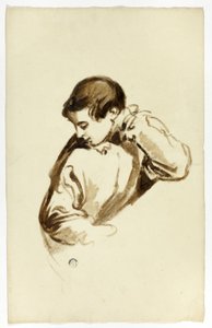 Ragazzo che si gira di lato, mezzo busto da Thomas Jones Barker