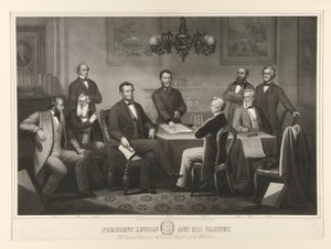 Il Presidente Lincoln e il suo Gabinetto