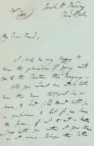 Una lettera di Sir Thomas Lawrence, 1819 da Thomas Lawrence
