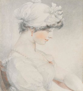 Ritratto di Julia Angerstein, mezzo busto, di profilo a destra da Thomas Lawrence