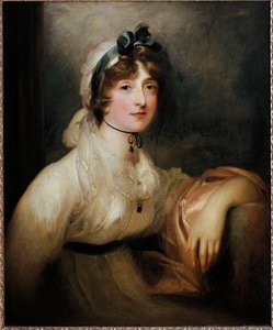 Ritratto di Lady Milner Giovane donna vestita in abito del primo impero e coperta con una fascia insanguinata. Dipinto di Sir Thomas Lawrence da Thomas Lawrence
