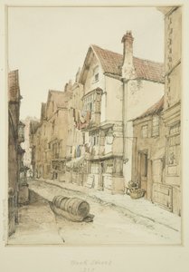 Back Street, guardando a nord da Thomas Leeson the Elder Rowbotham
