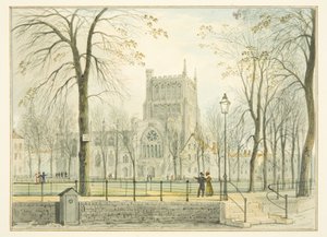 Cattedrale di Bristol e College Green da Thomas Leeson the Elder Rowbotham