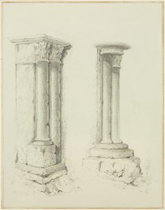 Colonne nei locali di Mereweather tra Via Nicholas e Via Corn da Thomas Leeson the Elder Rowbotham