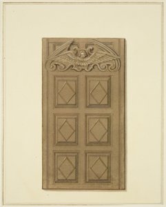 Porta a sinistra dei locali di Mereweather tra Nicholas Street e Corn Street da Thomas Leeson the Elder Rowbotham