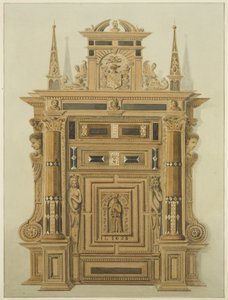 Portale nella Langton Mansion, sul retro da Thomas Leeson the Elder Rowbotham