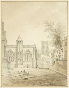 Estremità orientale di St Mary Redcliffe, con la Chiesa del Tempio
