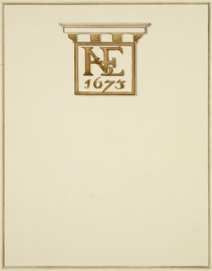 Fregio del caminetto in una vecchia casa da Thomas Leeson the Elder Rowbotham
