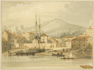 Limekiln Dock, Hotwell Road, con il brigantino 