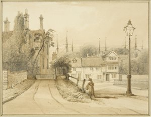 Lower College Green, o College Square da Thomas Leeson the Elder Rowbotham