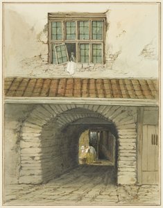Arco del passaggio dietro la casa in Marsh Street