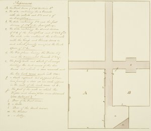 Piano del 46 di Baldwin Street da Thomas Leeson the Elder Rowbotham