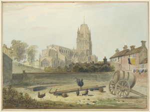 Chiesa di St Mary Redcliffe da nord-est da Thomas Leeson the Elder Rowbotham
