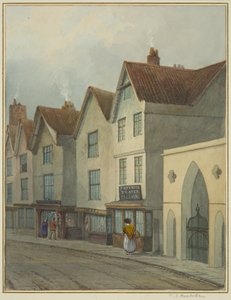 Temple Street con il portale della Chiesa del Tempio da Thomas Leeson the Elder Rowbotham