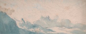 Nuvola leggera sopra una formazione alpina da Thomas Lindsay