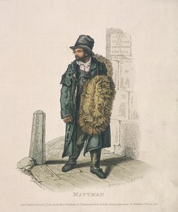 Venditore di stuoie che porta le sue merci sulla spalla, 1820 da Thomas Lord Busby