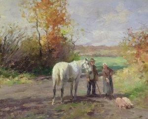 Incontro sulla strada per il campo, 1897