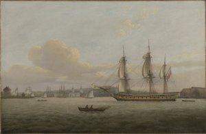 HMS "Pomone" al largo di Greenwich da Thomas Luny