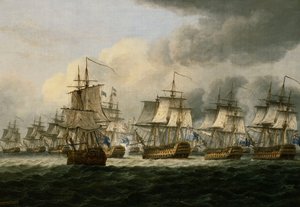 La Battaglia di Doggerbank, 5 Agosto 1781, 1834 da Thomas Luny