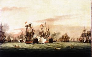 La battaglia dei Santi da Thomas Luny