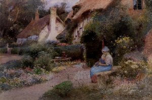 Alla porta del cottage da Thomas Mackay