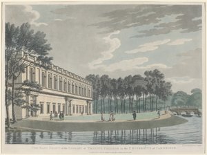 La facciata est della biblioteca del Trinity College da Thomas Malton