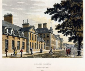 Ospedale di Chelsea, da "Un tour pittoresco attraverso le città di Londra e Westminster illustrato", 1792-1801
