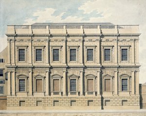 Vista della Sala dei Banchetti a Whitehall, Westminster, c.1790 da Thomas Malton Jnr.