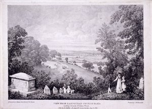 Vista generale di Hampstead, Londra, 1822