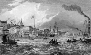 Gravesend, Kent, pubblicato nel 1831 da Thomas Mann Baynes