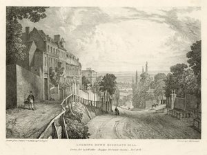 Guardando giù per Highgate Hill, Londra