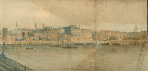Panorama del fiume Tamigi, lato nord, in 13 parti