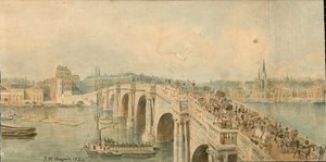 Panorama del Tamigi, lato nord, in 13 parti da Thomas Mann Baynes