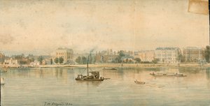 Panorama del fiume Tamigi, lato nord, in 13 parti da Thomas Mann Baynes