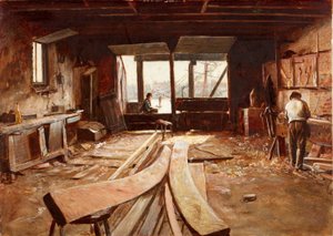Il laboratorio del costruttore di barche