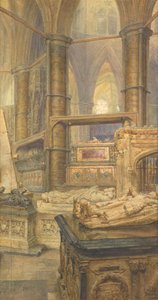 Le tombe di Enrico III e della regina Eleonora, Abbazia di Westminster, 1904 da Thomas Matthews Rooke