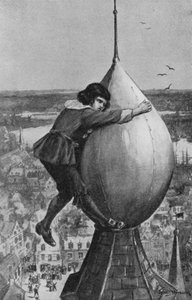 Il futuro ammiraglio Michael Adrianzoon De Ruyter abbraccia la cima della grande palla da Thomas Maybank