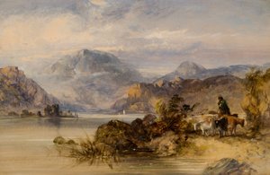 Scena del lago delle Highlands