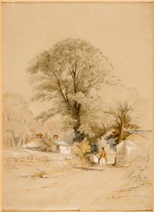 Paesaggio con cavaliere