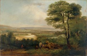 Paesaggio: vista nel Northumberland da Thomas Miles Richardson I