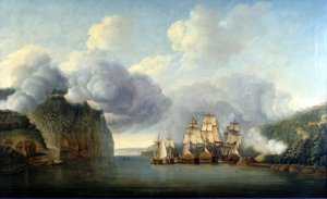 Forzare un passaggio del fiume Hudson, 9 ottobre 1776