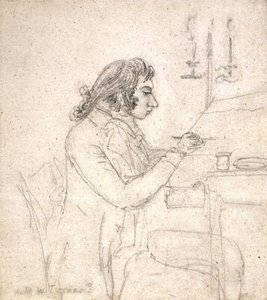 J. M. W. Turner a un tavolo da disegno; Verso: Mrs. Monro addormentata da Thomas Monro