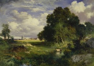Un giorno di mezza estate, East Hampton, Long Island da Thomas Moran