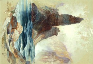 Sopra Tower Falls, Yellowstone da Thomas Moran