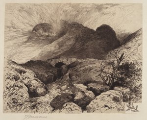 Ponte nel Passo di Glencoe—Scozia da Thomas Moran