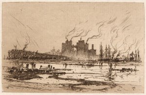 Communipaw, N.J. da Thomas Moran